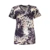 Cavalli Class Woman T-shirt Dark Purple Size Xxl Cotton