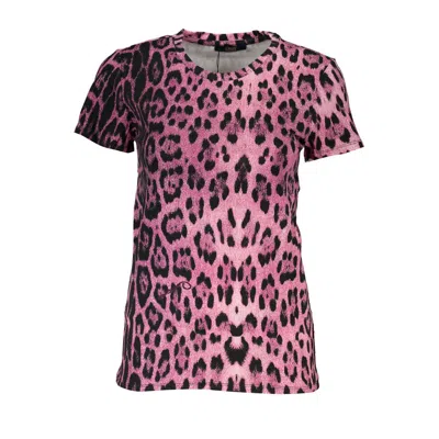 Cavalli Class Leopard-print T-shirt In Pink