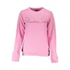 Cavalli Class Pink Cotton Sweater In Pink