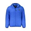 Cavalli Class Blue Polyamide Men Jacket In Multi