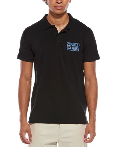 Cavalli Class Polo Shirt In Black