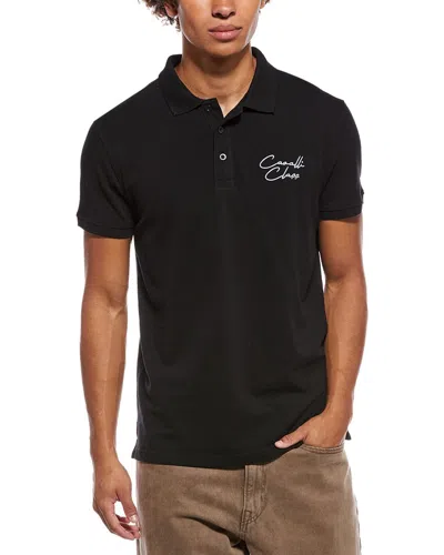 Cavalli Class Polo Shirt In Animal Print
