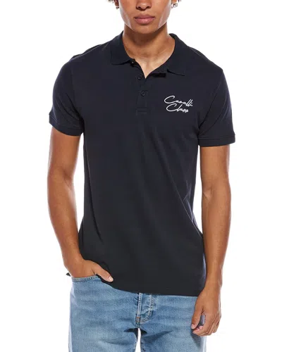 Cavalli Class Polo Shirt In Blue