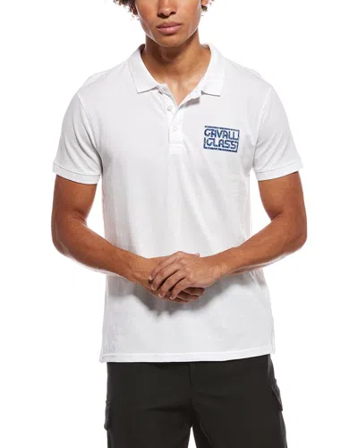 Cavalli Class Polo Shirt In White