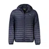 Cavalli Class Blue Polyamide Shell Jacket In Blue