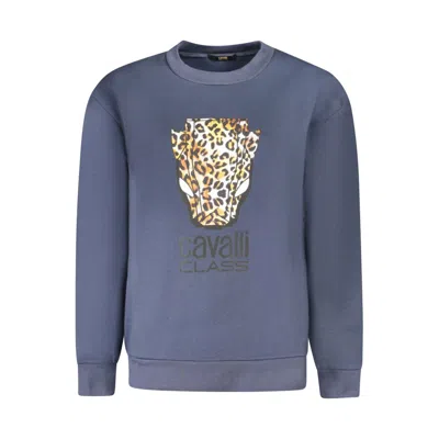 Cavalli Class Polyester Woman Women's Sweatshirt In Blue