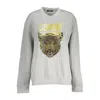 Cavalli Class Gray Polyester Sweater In Gray