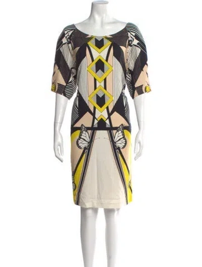 Pre-owned Cavalli Class Printed Knee-length Dress
