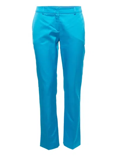 Pre-owned Cavalli Class Printed Trousers And Blouse Set In Blue