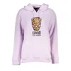 Cavalli Class Purple Cotton Sweater