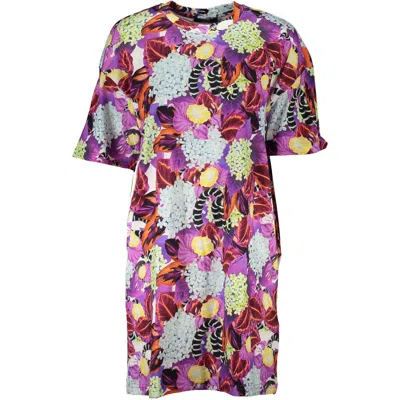CAVALLI CLASS CAVALLI CLASS PURPLE COTTON WOMEN'S DRESS