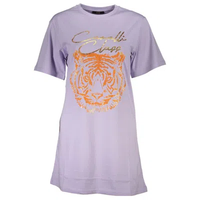 Cavalli Class Purple Cotton Women Women's Top
