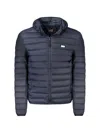 Cavalli Class Blu Polyester Men Light Jacket In Blue