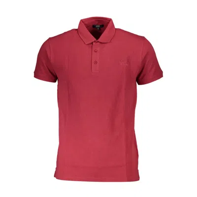 Cavalli Class Red Cotton Men's Polo Shirt