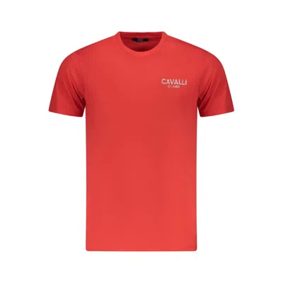 Cavalli Class Red Cotton Men T-shirt