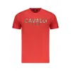 Cavalli Class Red Cotton Men T-shirt