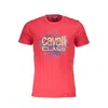 Cavalli Class Red Cotton Men T-shirt In Pink