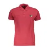 Cavalli Class Red Cotton Polo Shirt In Red