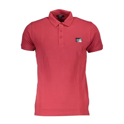 Cavalli Class Red Cotton Polo Shirt In Pink