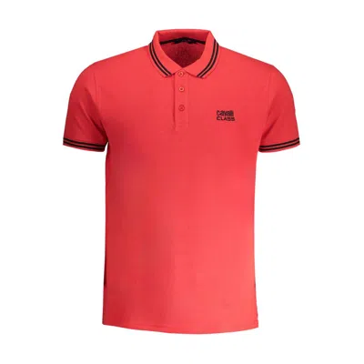 Cavalli Class Logo-embroidered Cotton Polo Shirt In Red