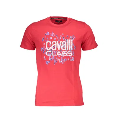 Cavalli Class Red Cotton T-shirt