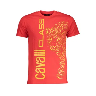 Cavalli Class Red Cotton T-shirt