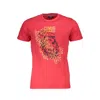 Cavalli Class Red Cotton Men T-shirt In Red