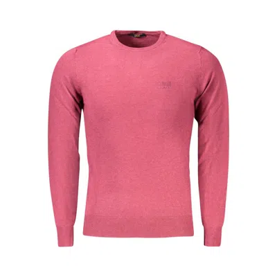 Cavalli Class Red Viscose Men Sweater In Pink