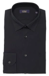 Cavalli Class Slim Fit Textured Dress Shirt In Black