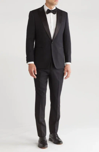 Cavalli Class Solid Wool Tuxedo In Black