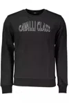 Cavalli Class Black Cotton Men Sweater In Black