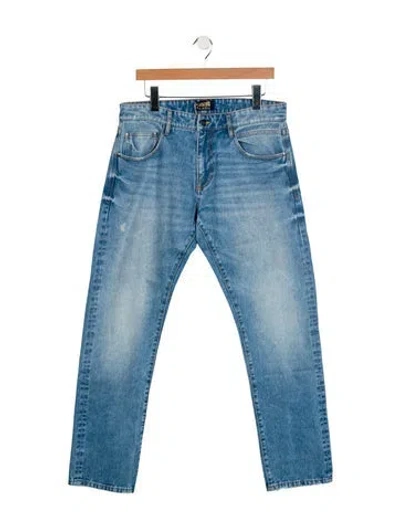 Pre-owned Cavalli Class Straight-leg Jeans In Blue