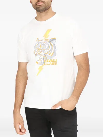 Cavalli Class Tiger Lightning Bolt T-shirt