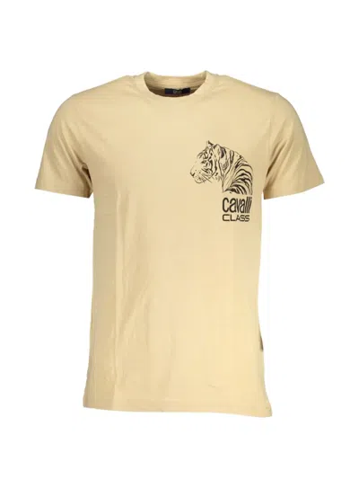 Cavalli Class Tiger-head Graphic-print T-shirt In Neutral