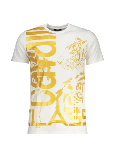 Cavalli Class Tiger-print Cotton T-shirt In White
