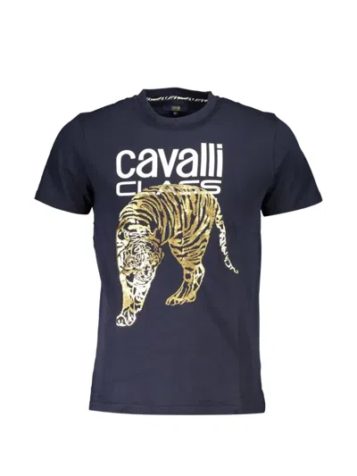 Cavalli Class Tiger-print T-shirt In Blue