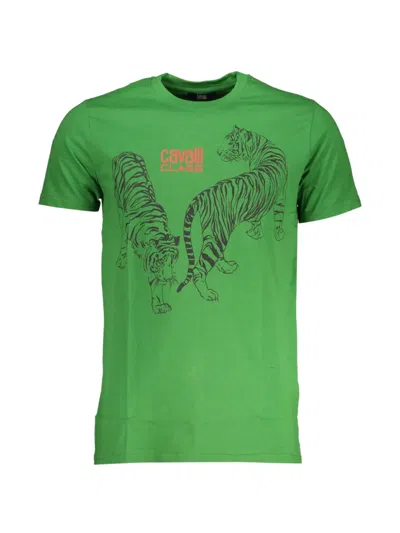 Cavalli Class Tiger-print T-shirt In Gray