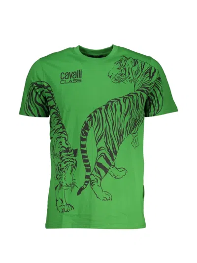 Cavalli Class Tiger-print T-shirt In Green