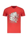 Cavalli Class Tiger-print T-shirt In Red