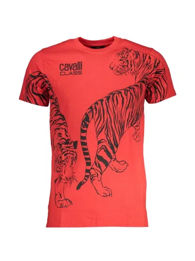 Cavalli Class Tiger-print T-shirt In Red