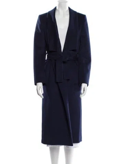 Pre-owned Cavalli Class Trench Coat In Blue