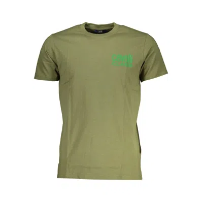 Cavalli Class Logo-print Crew-neck T-shirt In Green