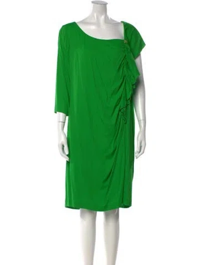 Pre-owned Cavalli Class Vintage Knee-length Dress W/ Tags In Green