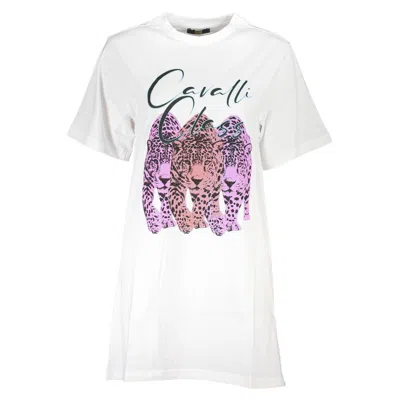 CAVALLI CLASS WHITE COTTON DRESS