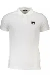 Cavalli Class White Cotton Men Polo Shirt In White