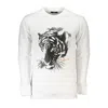 Cavalli Class White Cotton Sweater