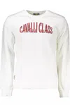Cavalli Class White Cotton Sweater