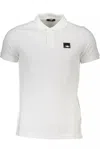 Cavalli Class White Cotton Men Polo Shirt In White