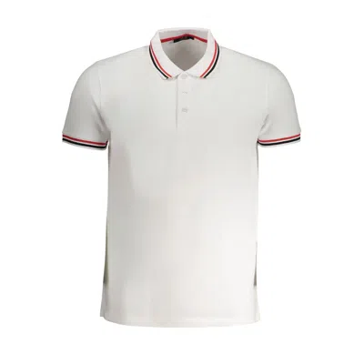 Cavalli Class Logo-embroidered Polo Shirt In White