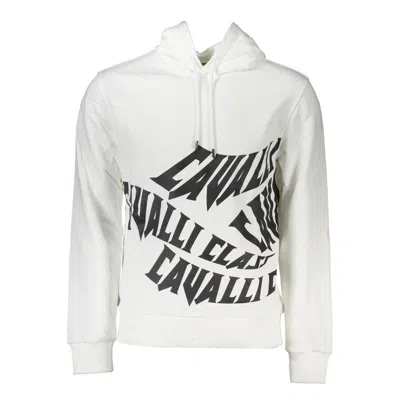 Cavalli Class Logo-print Hoodie In White